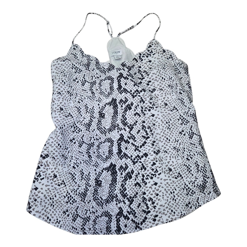 J.Crew NWT Womens Snake Print Camisole Size 2 Spaghetti Strap